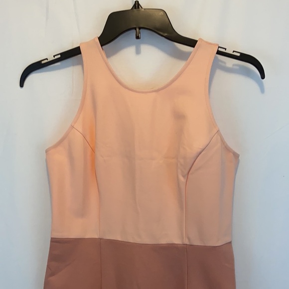 12th Heart Body Con Dress Color Block Peach Size L - Picture 2 of 9